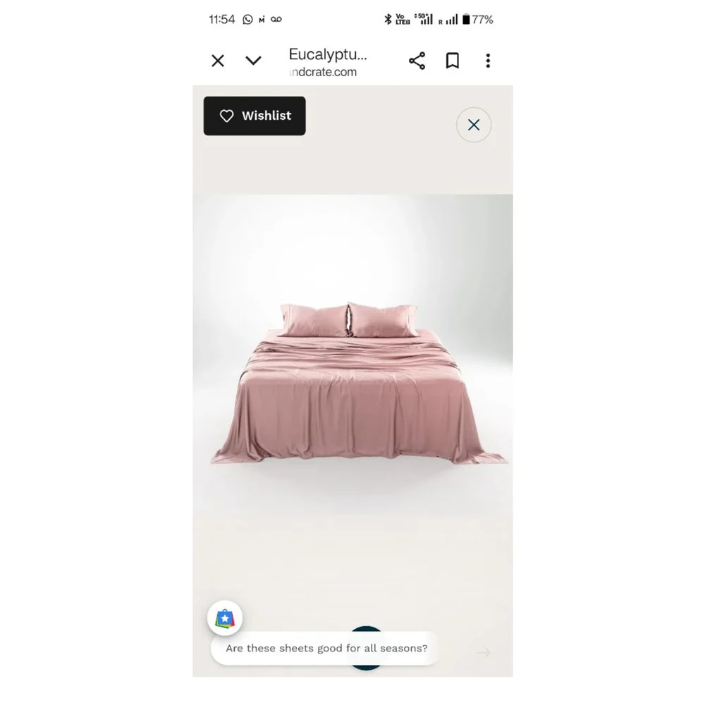OliveCrate Eucalyptus CALIFORNIA KING Sheet Set–Cooling, Hypoallergenic, Luxury